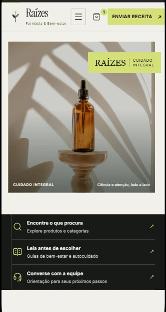 Prévia do modelo Raízes, farmácia e bem-estar