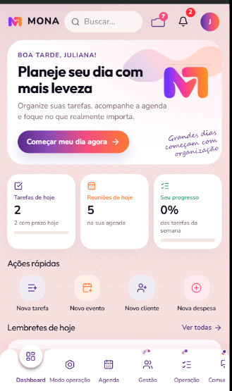MONA no celular